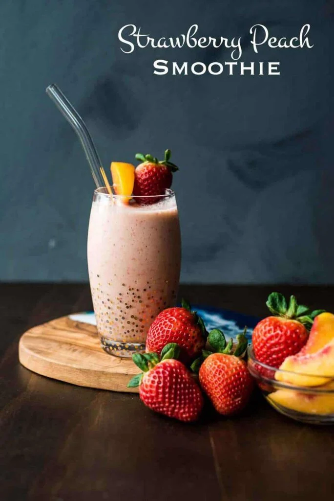 PEACH & STRAWBERRY SMOOTHIE